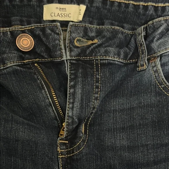 Maurices Classic Low Rise Dark Blue Flare Jeans - Picture 3 of 6